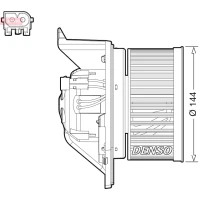 Heater blower assy