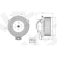 Heater blower assy