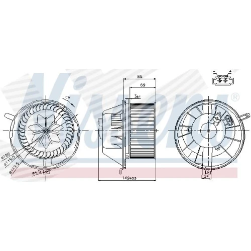 HEATER BLOWER ASSY - 5