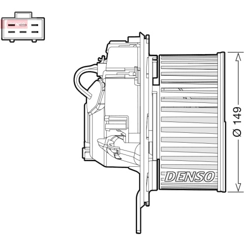 HEATER BLOWER ASSY - 0