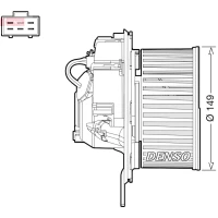 Heater blower assy