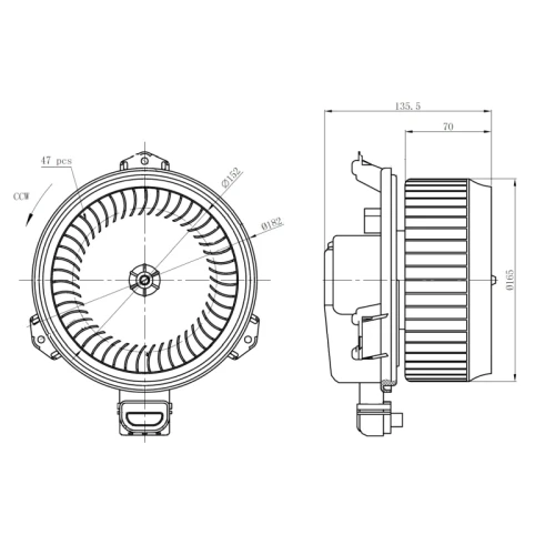 SALONA APSILDES RADIATORA VENTILATORS - 4