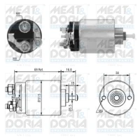 Starter motor solenoid switch