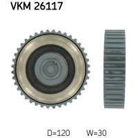 Timing belt guide pulley