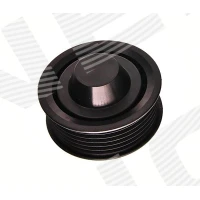 Alternator belt tensioner pulley