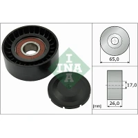 Alternator belt tensioner pulley