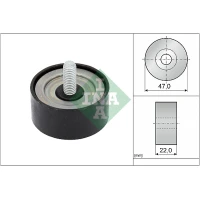 Alternator belt tensioner pulley