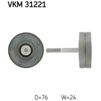 Alternator belt tensioner pulley