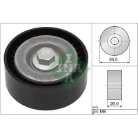 Alternator belt tensioner pulley