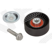 Alternator belt tensioner pulley