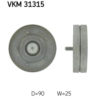 Alternator belt tensioner pulley