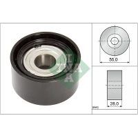 Alternator belt tensioner pulley