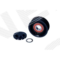 Alternator belt tensioner pulley