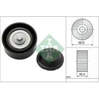 Alternator belt tensioner pulley