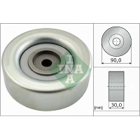 Alternator belt tensioner pulley