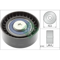 Alternator belt tensioner pulley