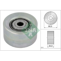 Alternator belt tensioner pulley