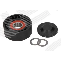 Alternator belt tensioner pulley