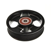 Alternator belt tensioner pulley