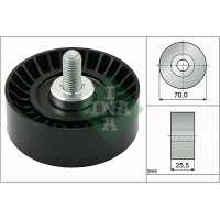 Alternator belt tensioner pulley