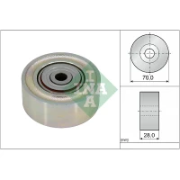 Alternator belt tensioner pulley