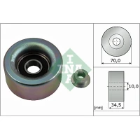 Alternator belt tensioner pulley