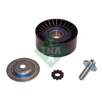 Alternator belt tensioner pulley