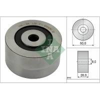 Alternator belt tensioner pulley