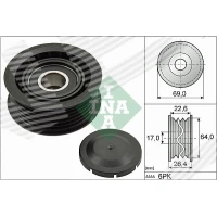 Alternator belt tensioner pulley