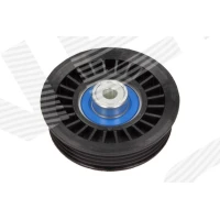 Alternator belt tensioner pulley