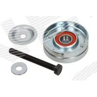 Alternator belt tensioner pulley