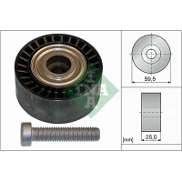 Alternator belt tensioner pulley