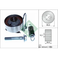 Timing belt tensioner pulley