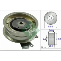 Timing belt tensioner pulley