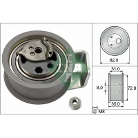 Timing belt tensioner pulley