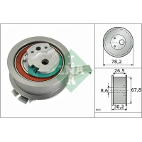 Timing belt tensioner pulley