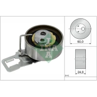 Timing belt tensioner pulley