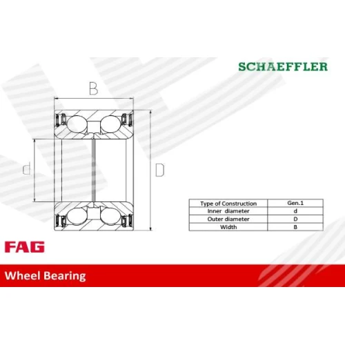 WHEEL BEARING KIT - 1