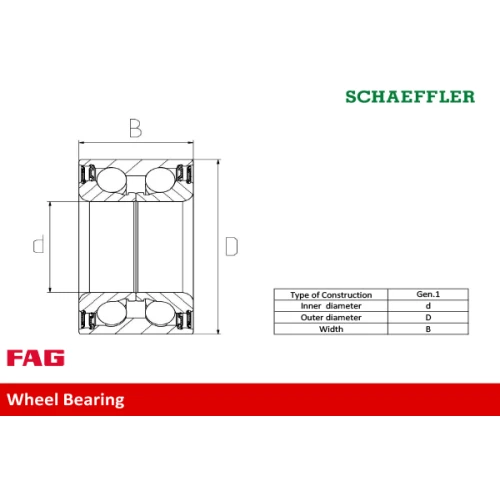 WHEEL BEARING KIT - 1