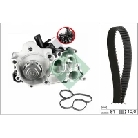 Water pump and timing belt set