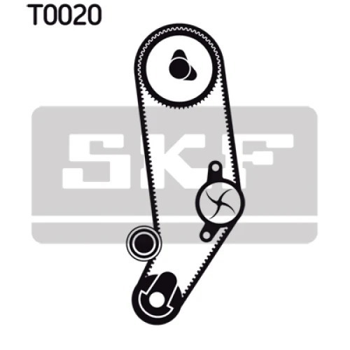 WATER PUMP AND TIMING BELT SET - 1