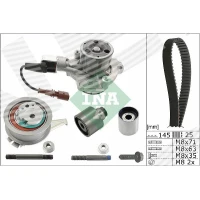 Water pump and timing belt set