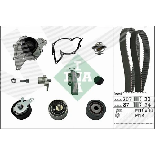 WATER PUMP AND TIMING BELT SET - 0