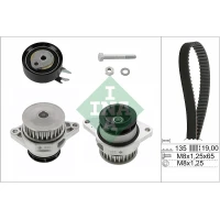 Water pump and timing belt set