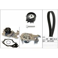 Water pump and timing belt set