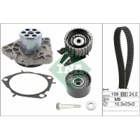 Water pump and timing belt set