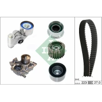 Water pump and timing belt set