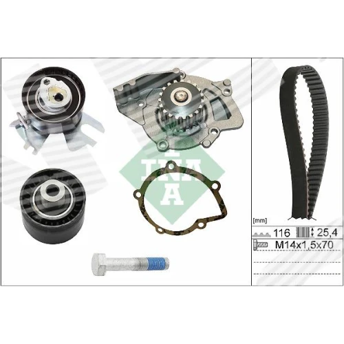 WATER PUMP AND TIMING BELT SET - 0