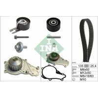 Water pump and timing belt set