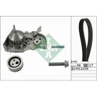 Water pump and timing belt set